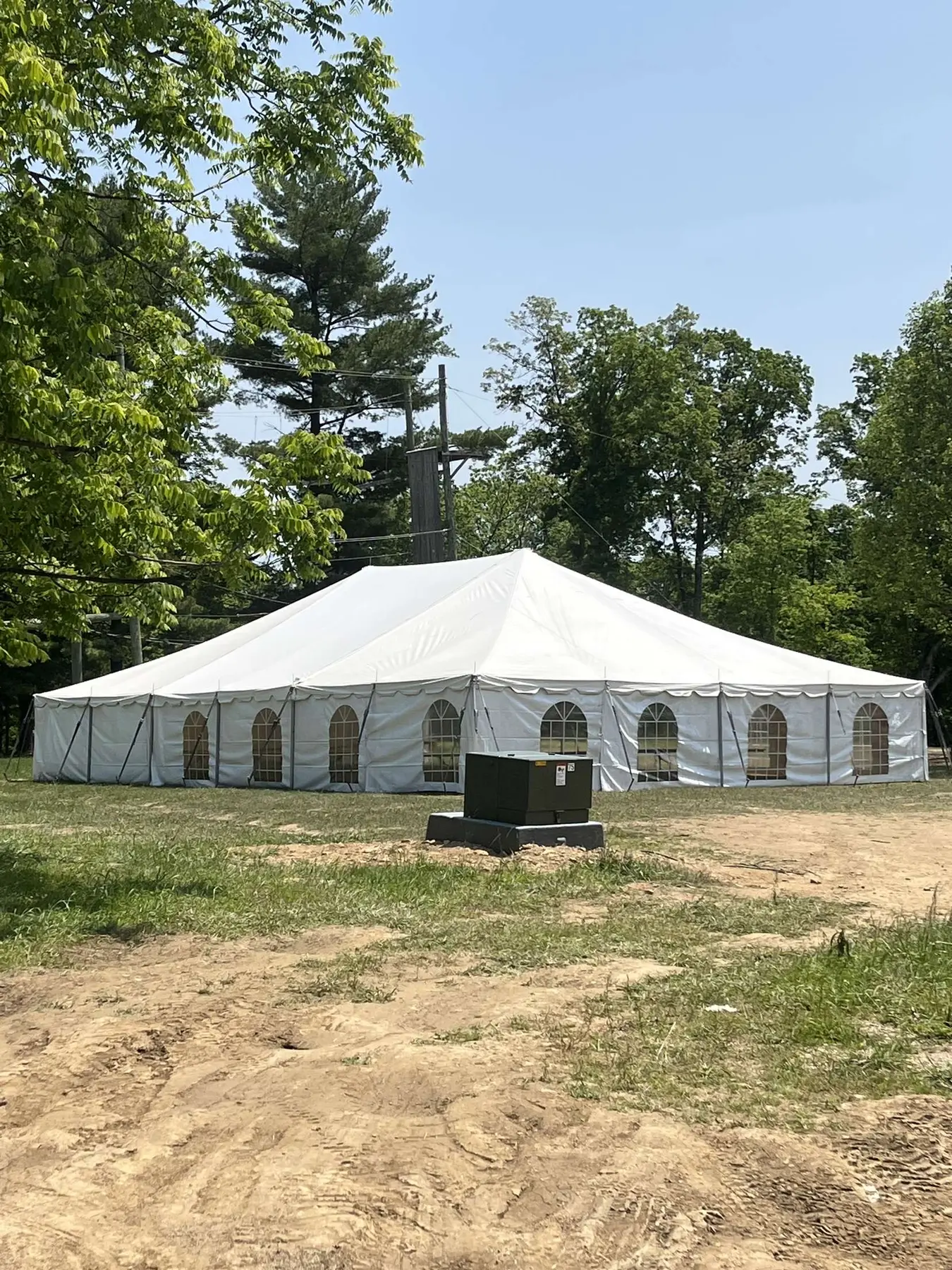 Large cathedral-style tent